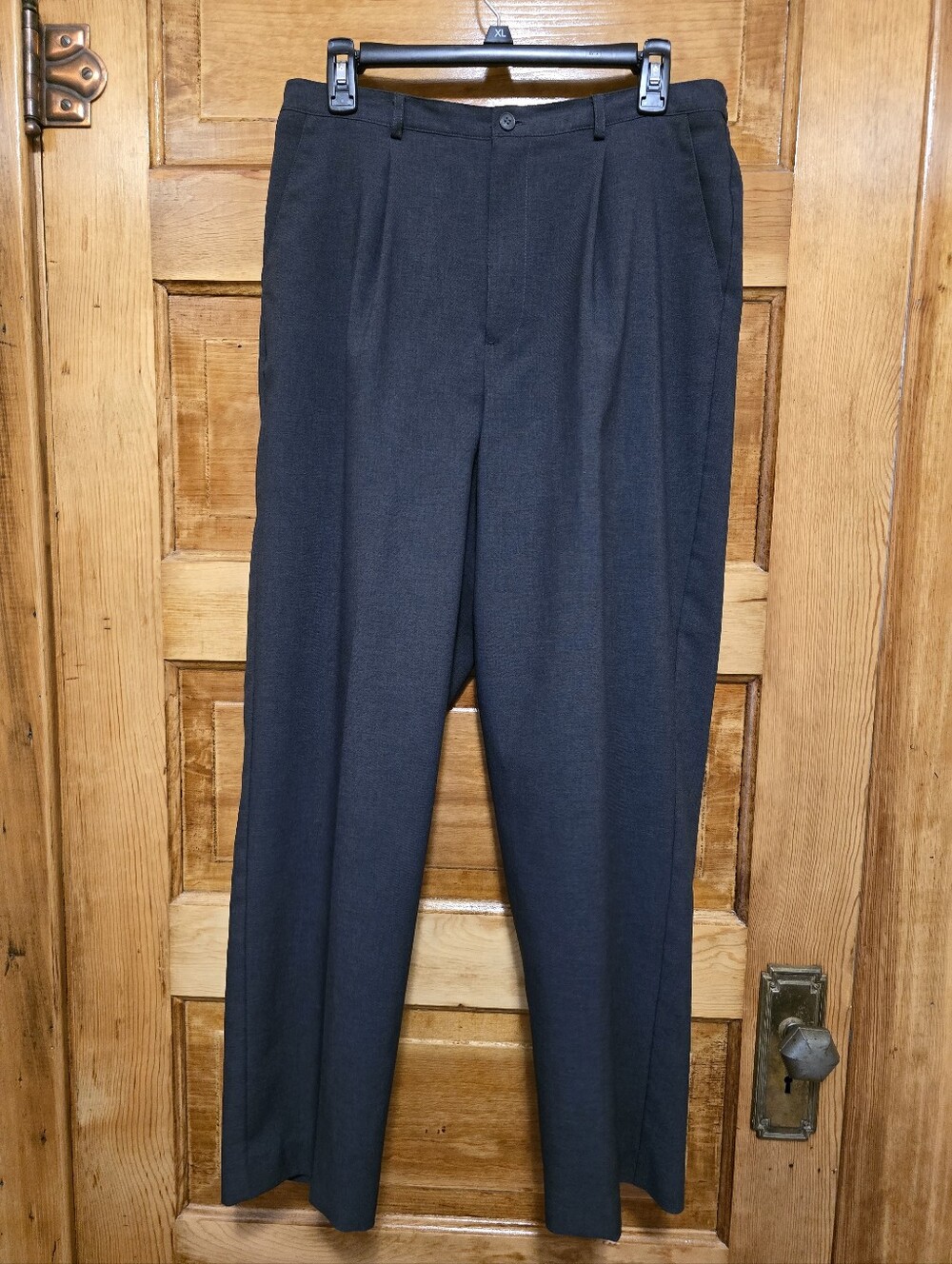 Donnkenny Charcoal Straight Leg Dress Pants 14P